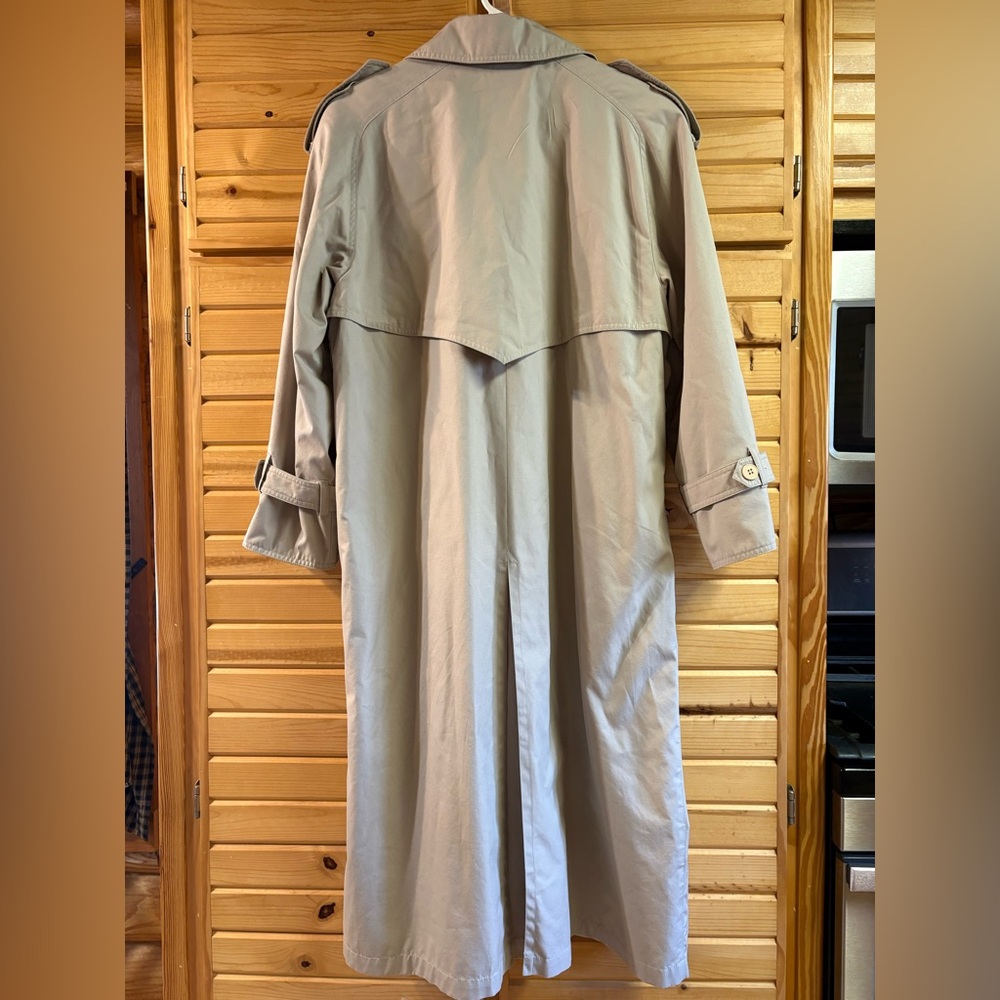 Vintage London Fog Double Breasted Trench Coat, Size 10 Petite - Picture 8 of 14